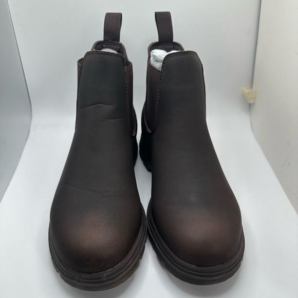 CUSHIONAIRE Women's Britain slip on chelsea boot +Memory Foam 8.5 ESPRESSO - Picture 2 of 7